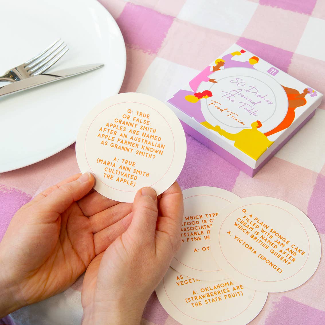 Talking Tables USA - 80 Dishes Around the Table Food Game | 80 Questions