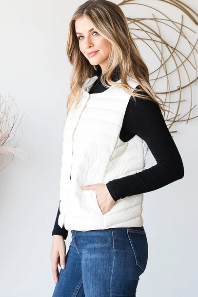 Puffer Vest with Snaps