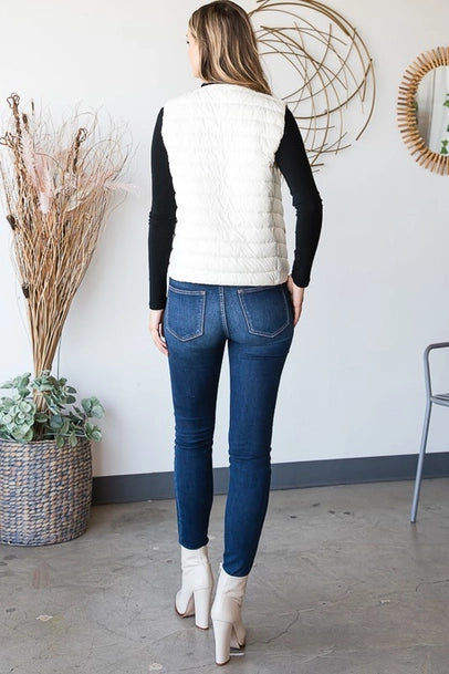Puffer Vest with Snaps