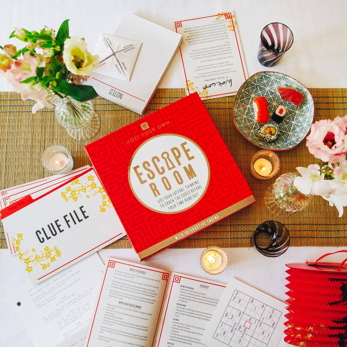 Talking Tables USA - Tokyo Escape Room Game | Clue Solving Interactive Game
