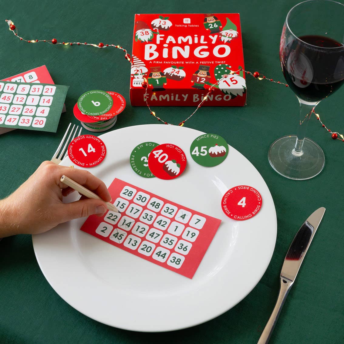 Talking Tables USA - Nutcracker Christmas Bingo Game | Xmas Game