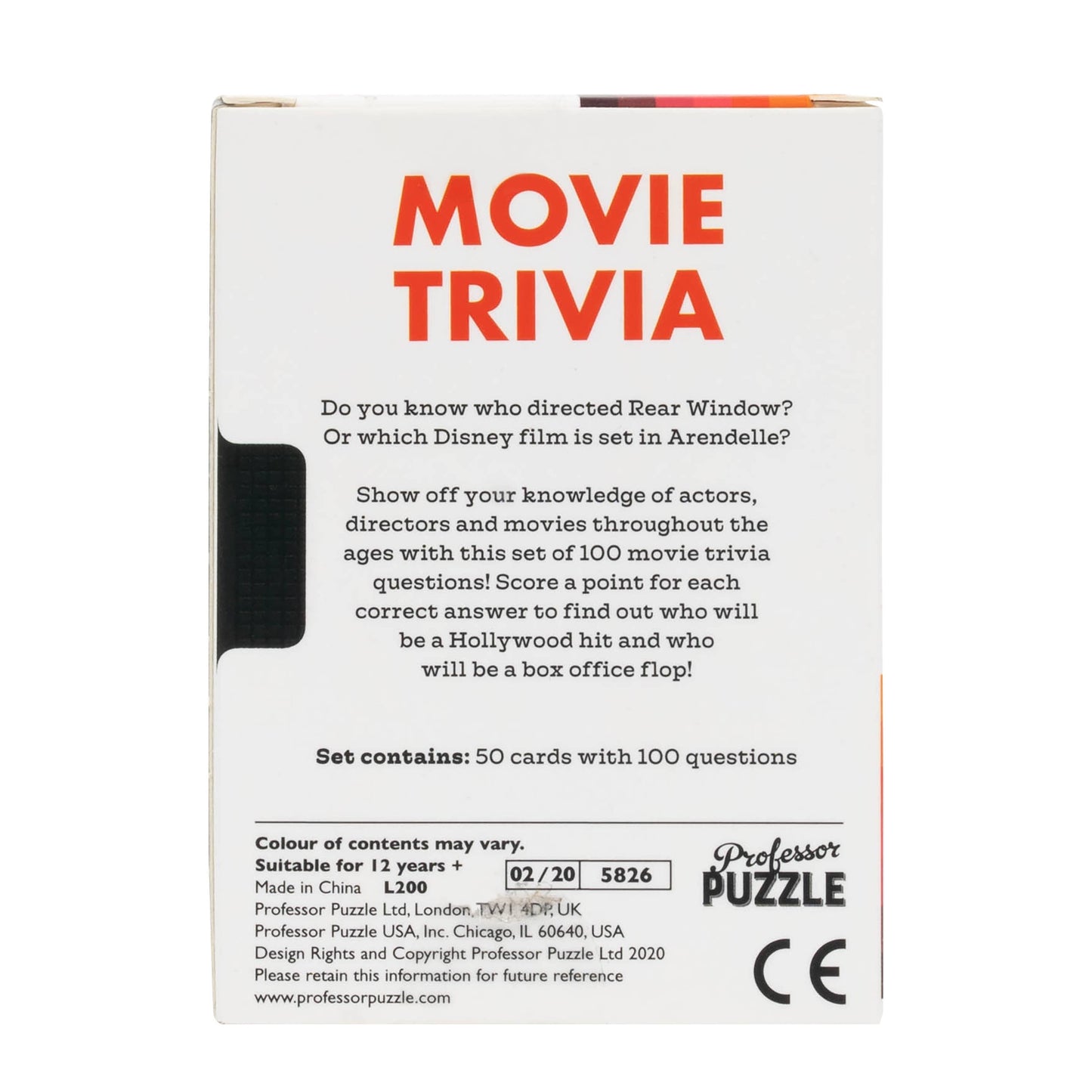 Professor Puzzle USA, Inc. - Mini Movie Trivia