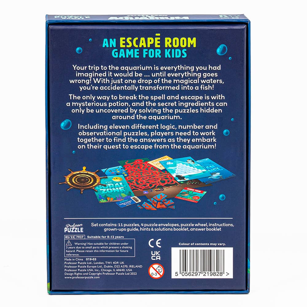 Professor Puzzle USA, Inc. - Escape from the Aquarium Game