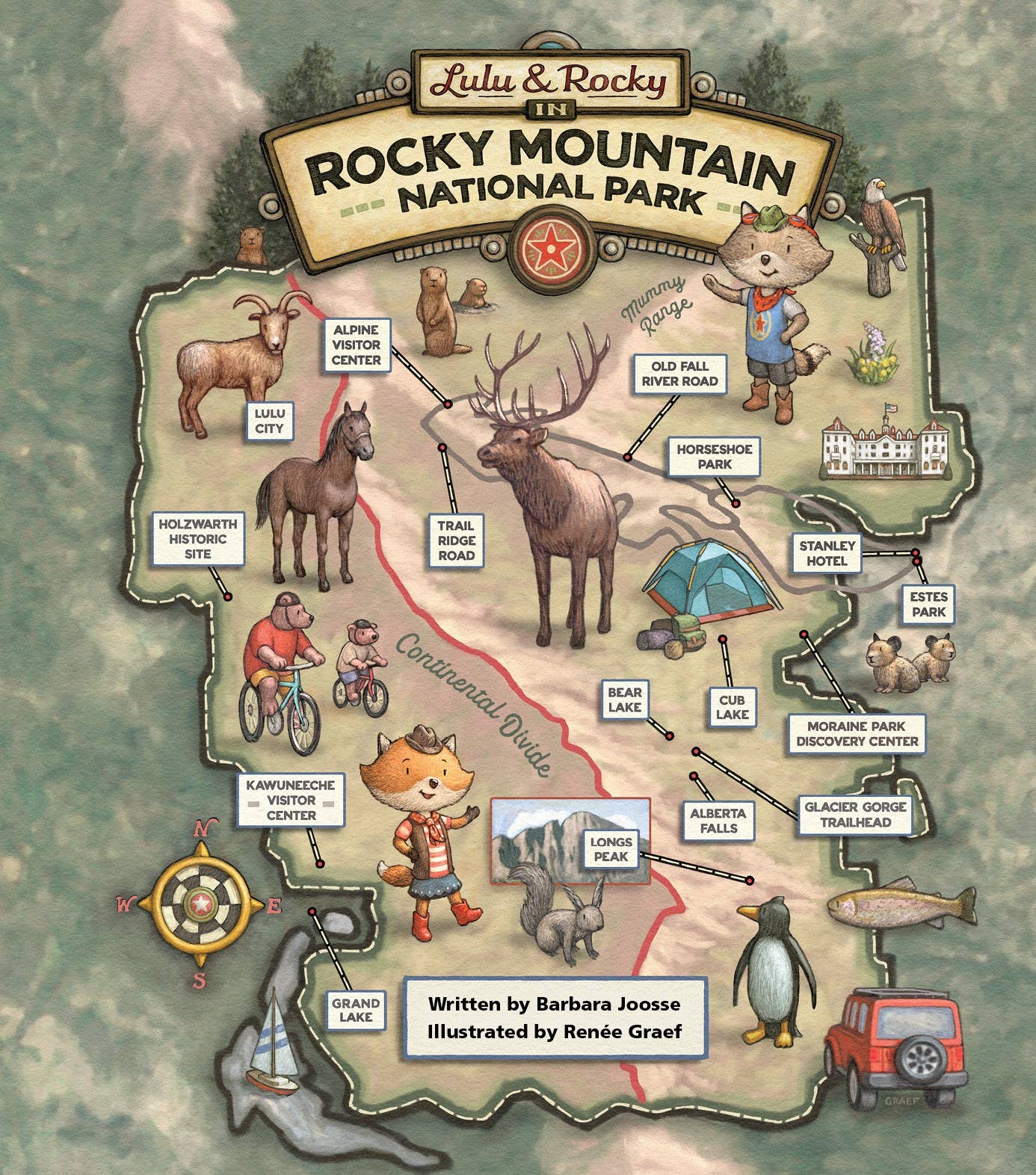 Sleeping Bear Press - Lulu & Rocky in Rocky Mountain National Park picture book