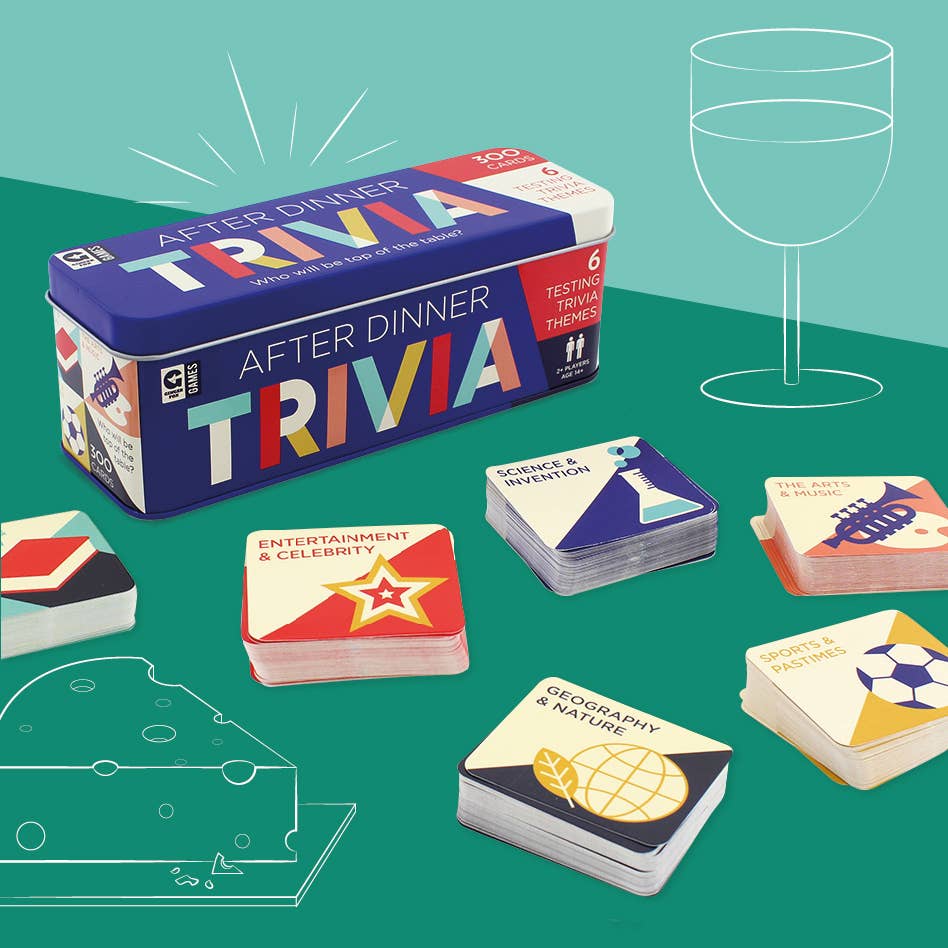 Ginger Fox USA - After Dinner Trivia Tin - Top Seller!