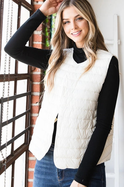 Puffer Vest with Snaps