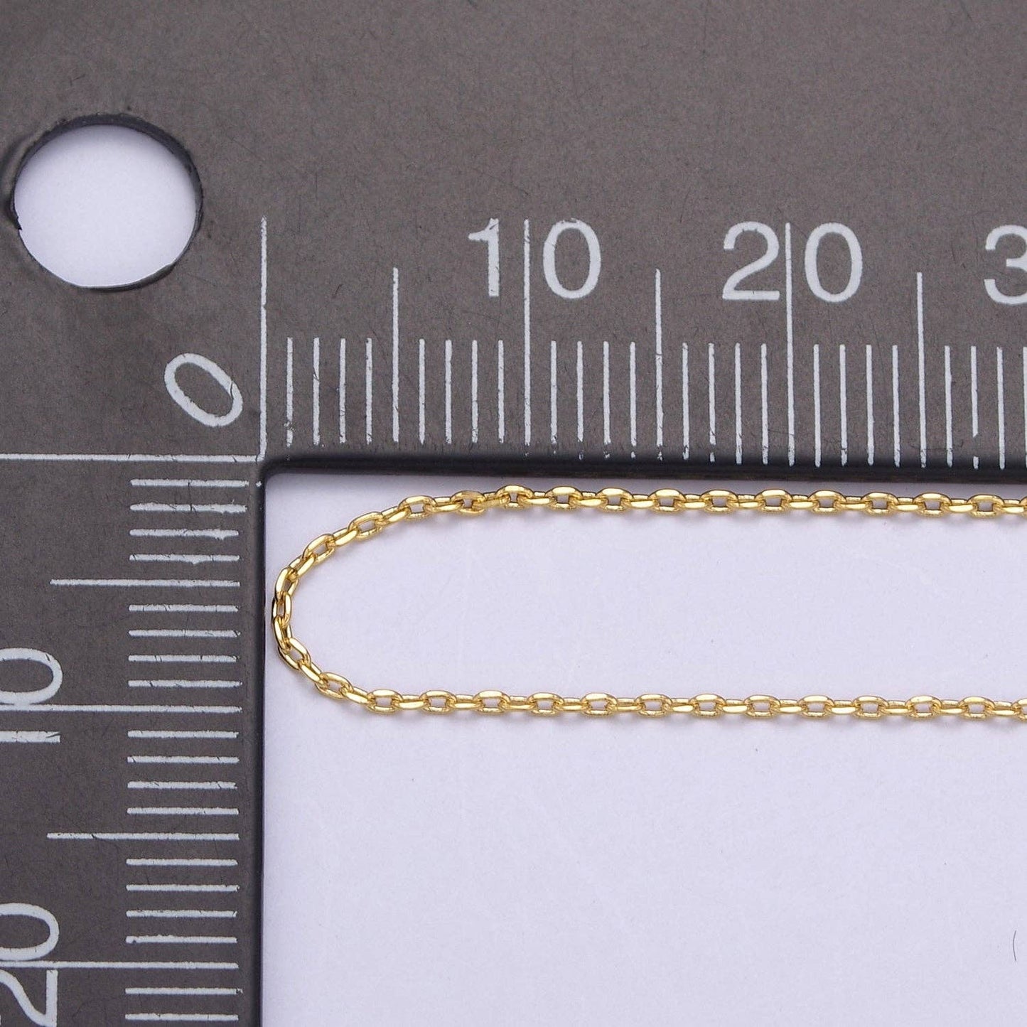 Cable Chain 18 Inch Layering Necklace 14K Gold Filled 1mm Links