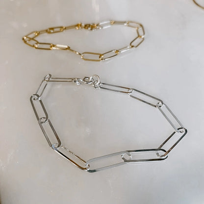 Derive Jewelry - Paperclip Chain Link Bracelet