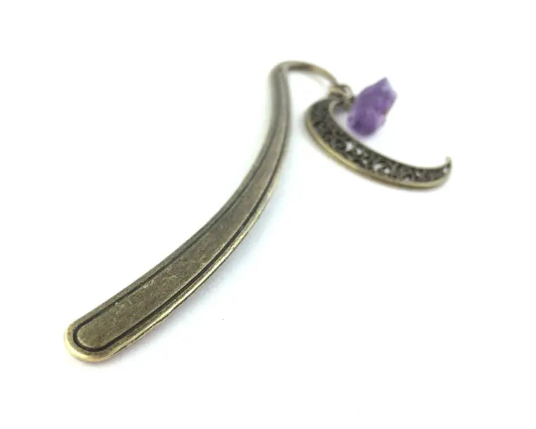SpotLight Jewelry - Book Lover Gift Idea - Moon Bookmark - Gemstone Bookmarks