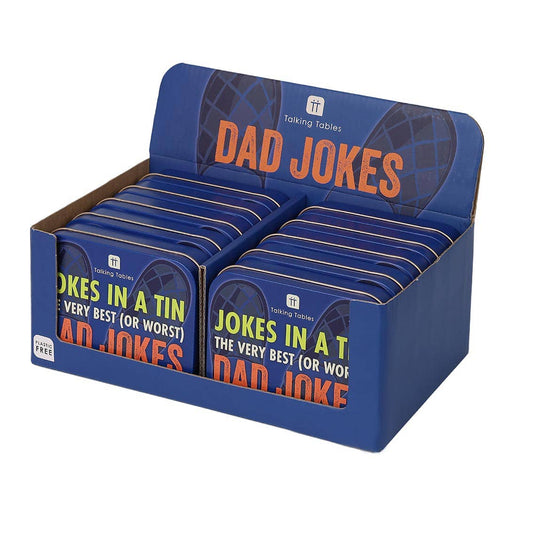 Talking Tables USA - Dad Jokes in a Tin | 100 Cards |Stocking Stuffe