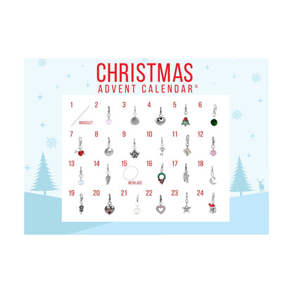 Christmas Advent Jewelry Calendar- Bracelet,Necklace,Charms