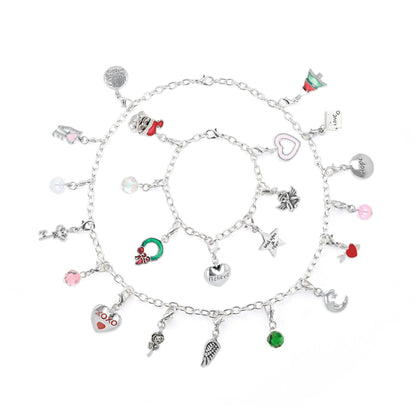 Christmas Advent Jewelry Calendar- Bracelet,Necklace,Charms