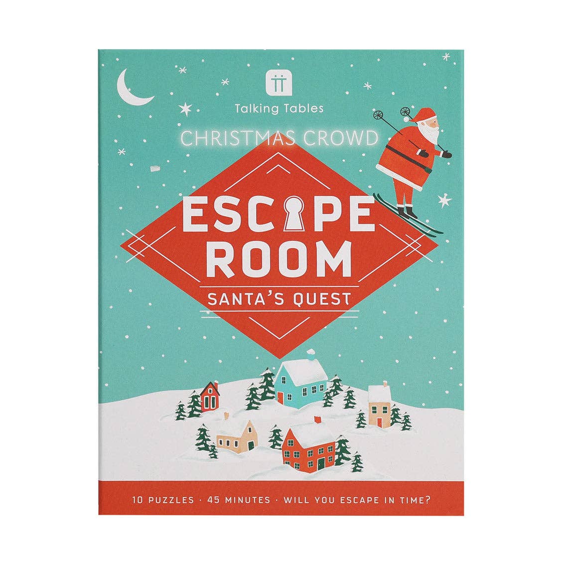 Talking Tables USA - Home, Birthday, Games & Seasonal Decor - Santa Christmas Escape Room Game | Christmas Games |