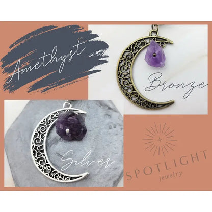 SpotLight Jewelry - Book Lover Gift Idea - Moon Bookmark - Gemstone Bookmarks