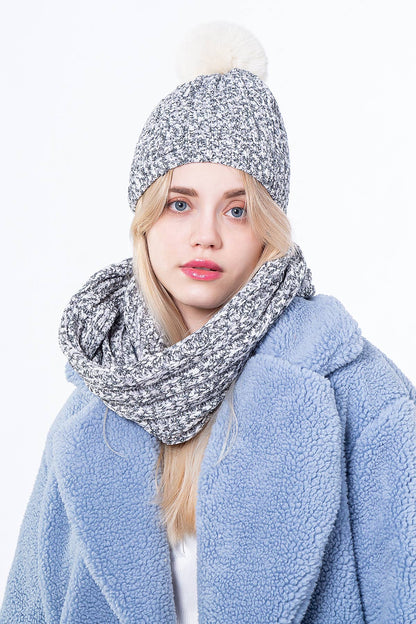 Betty Chenille Beanie and Scarf Set