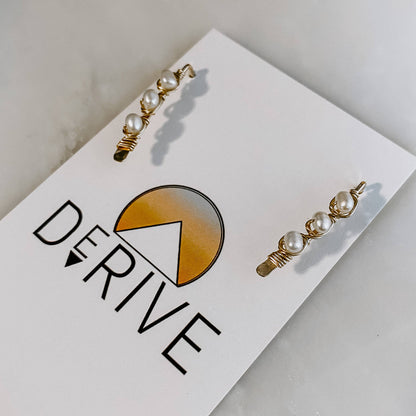 Derive Jewelry - Pearl Ear Climbers