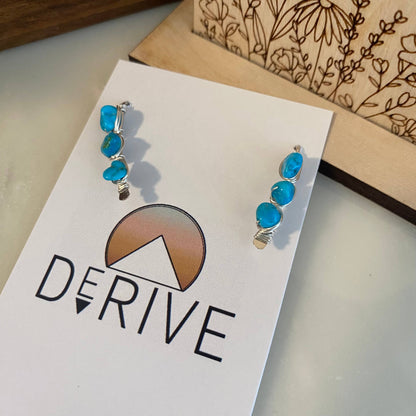 Derive Jewelry - Kingman Turquoise Ear Climbers