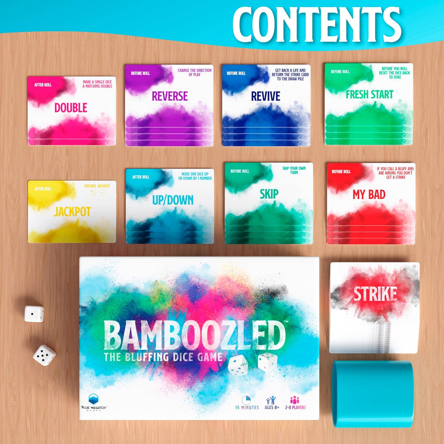 Blue Wasatch Games - Bamboozled - The Bluffing Dice Game