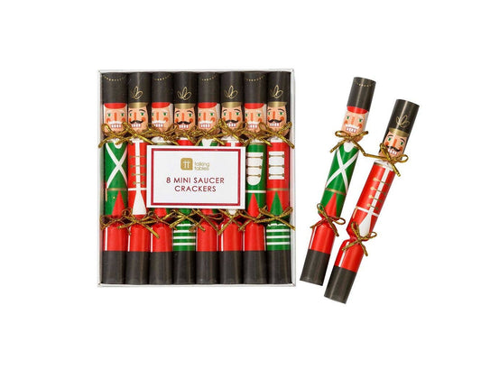 Talking Tables - Mini Nutcracker Christmas Crackers | 8 Pack |