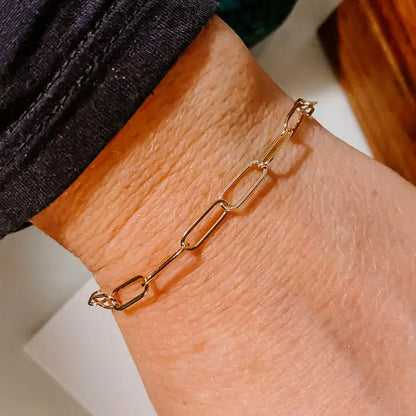 Derive Jewelry - Paperclip Chain Link Bracelet