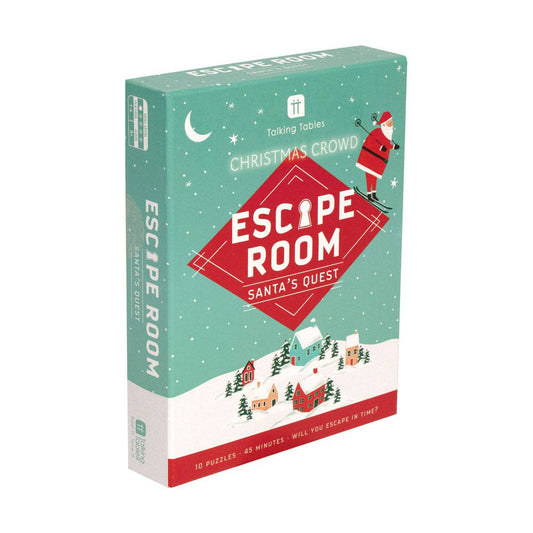 Talking Tables USA - Home, Birthday, Games & Seasonal Decor - Santa Christmas Escape Room Game | Christmas Games |