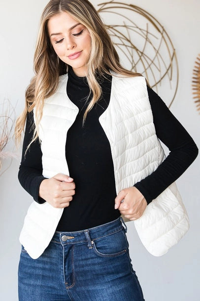 Puffer Vest with Snaps