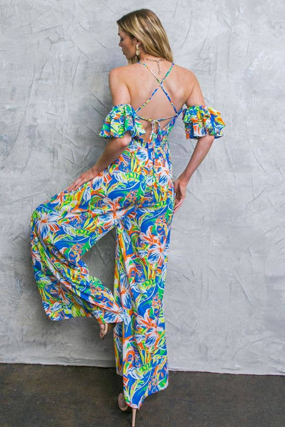 Printed Woven Jumpsuit