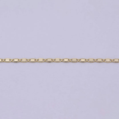 Mariner Anchor Link Chain Necklace 14k Gold Filled 1.7mm Necklace 18"