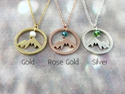 Mountain Pendant Necklace