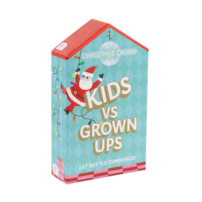 Talking Tables USA - Home, Birthday, Games & Seasonal Decor - Santa Kids vs Grown Ups Family Game - 8 Pack Display | Christmas Game |