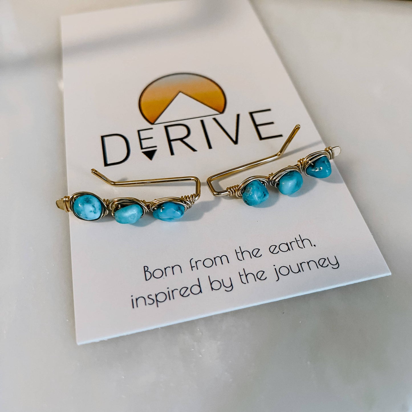 Derive Jewelry - Kingman Turquoise Ear Climbers