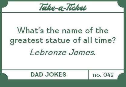 Chronicle Books - Take-a-Ticket: Dad Jokes