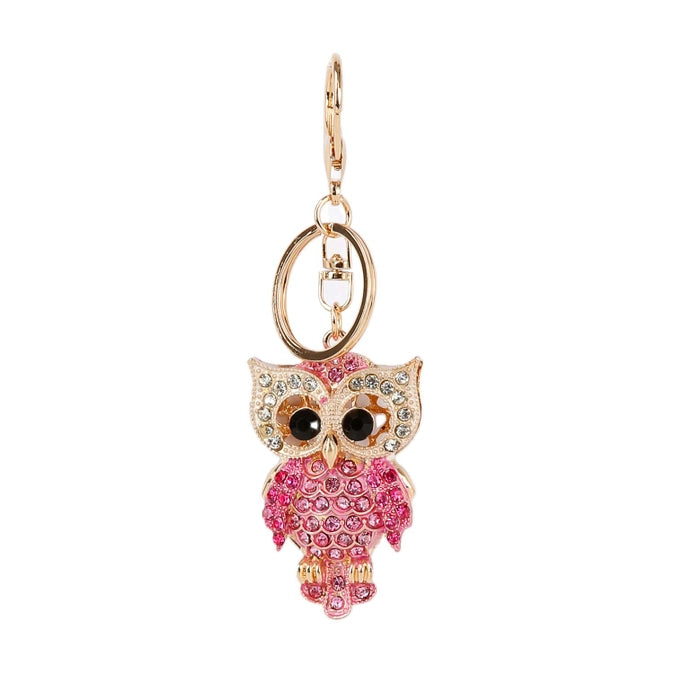 Owl Zipper Pull for Backpacks, Cute Rhinestone Purse Charms