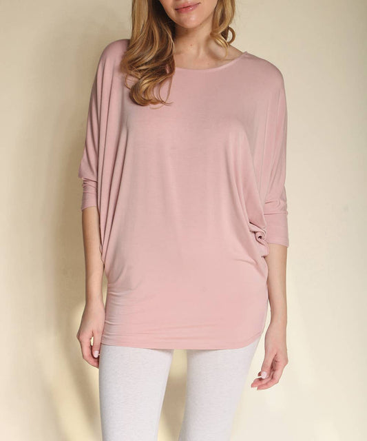 Studio Ko Clothing - Bamboo Dolman Drape Tunic Top
