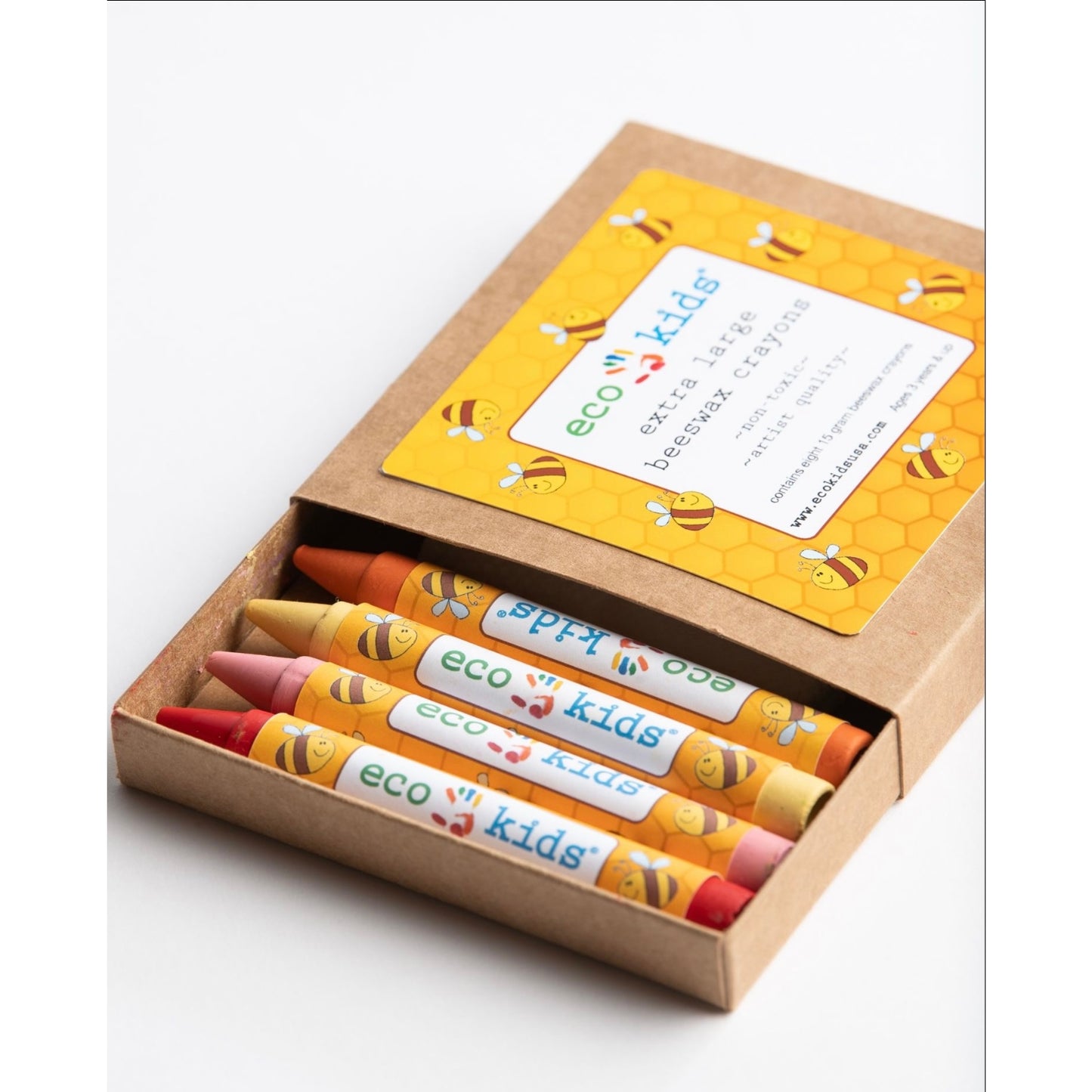 Extra Large Beeswax Crayon, Pack of 8.