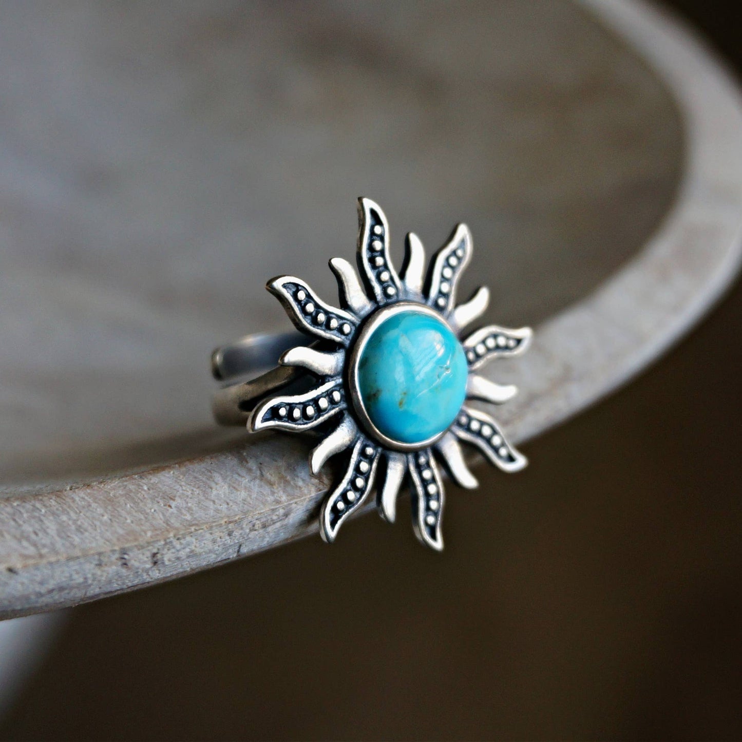 Sunburst Turquoise Ring