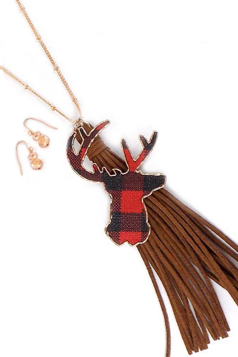 Buffalo Plaid Jewelry Set