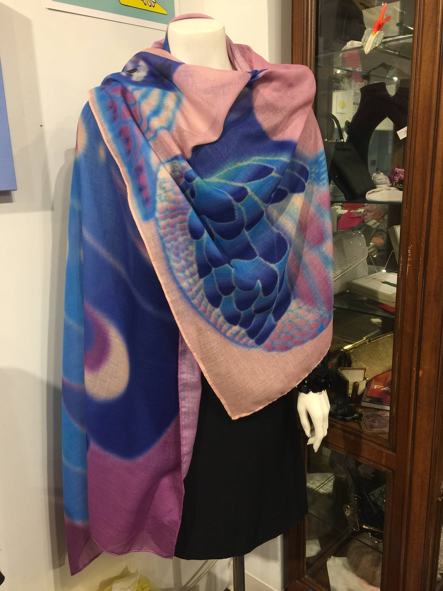 Studio Daedre - Nouveau Peacock Rectangular Scarf