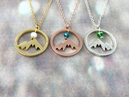 Mountain Pendant Necklace