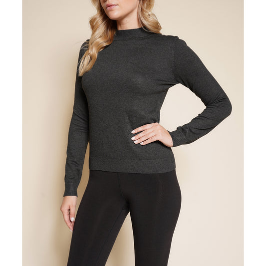 Highneck Viscose Sweater Top