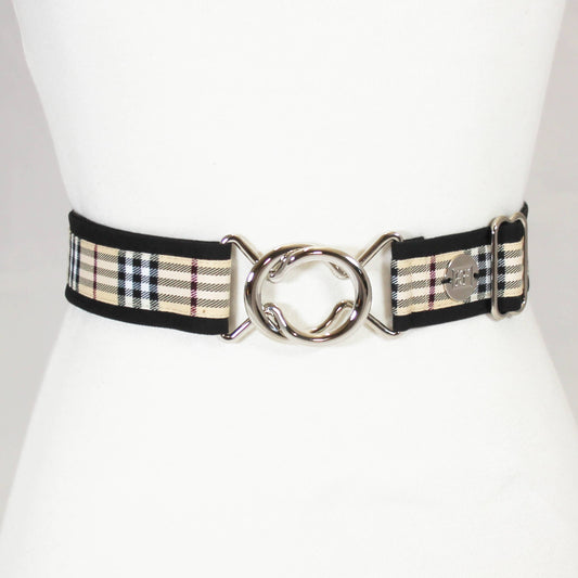 KF Clothing - Tan Plaid - adjustable belt