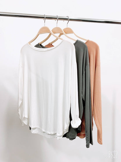 Bamboo Dolman Long Sleeve Shirt