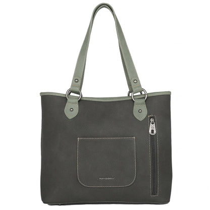 Dark Green Buckle Collection Concealed Carry Tote