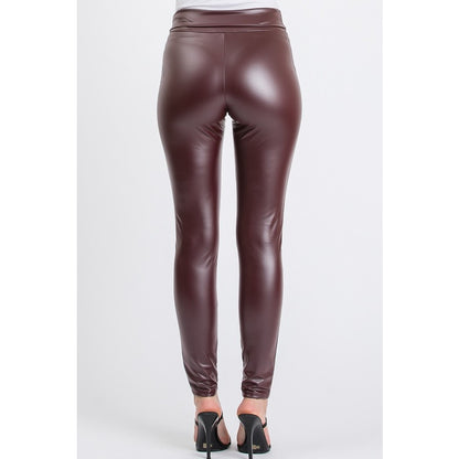 Faux Leather Slim Fit LeggingsQ