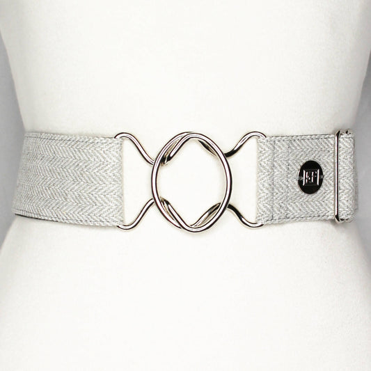 KF Clothing - Herringbone- gray -adjustable belt-one size fits most