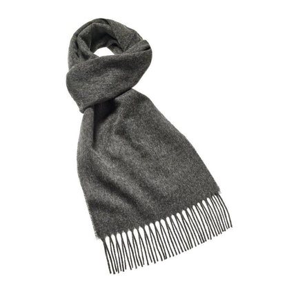 Bronte Moon - Plain Luxury Scarf - 100% Merino Lambswool - Made in England