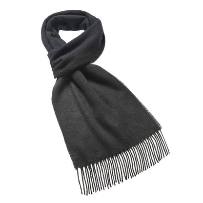 Bronte Moon - Plain Luxury Scarf - 100% Merino Lambswool - Made in England