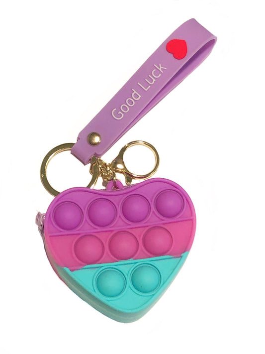 Mavi Bandz - Fidget Pop Heart Wallet and Keychain