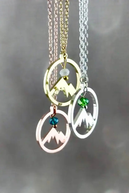 Mountain Pendant Necklace