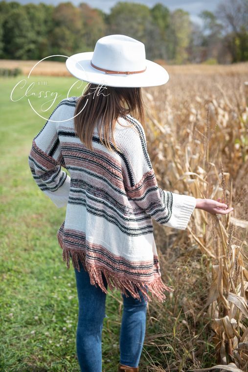 The Classy Cloth Wide Brim Hat w/ Belt - RTS